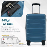 Merax 20 Inch Carry On Luggage, Expandable Hardshell Suitcase with Spinner Wheels TSA Lock, Lightweight Scratch - Resistant ABS for Weekend, Business Travel, Airline Approved