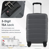Merax 20 Inch Carry On Luggage, Expandable Hardshell Suitcase with Spinner Wheels TSA Lock, Lightweight Scratch - Resistant ABS for Weekend, Business Travel, Airline Approved