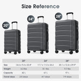 Merax 20 Inch Carry On Luggage, Expandable Hardshell Suitcase with Spinner Wheels TSA Lock, Lightweight Scratch - Resistant ABS for Weekend, Business Travel, Airline Approved