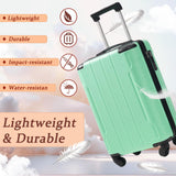 Merax 20Inch Carry on Luggage Set, Hardshell ABS Suitcase with Spinner Wheels, Built - in TSA Lock & 2 Packing Cubes, Airline Approved for Business Getaways Weekend Travel