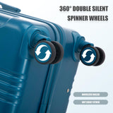 Merax 3 pcs/set in ABS Spinner Wheel Luggage Set, Carry on Suitcase