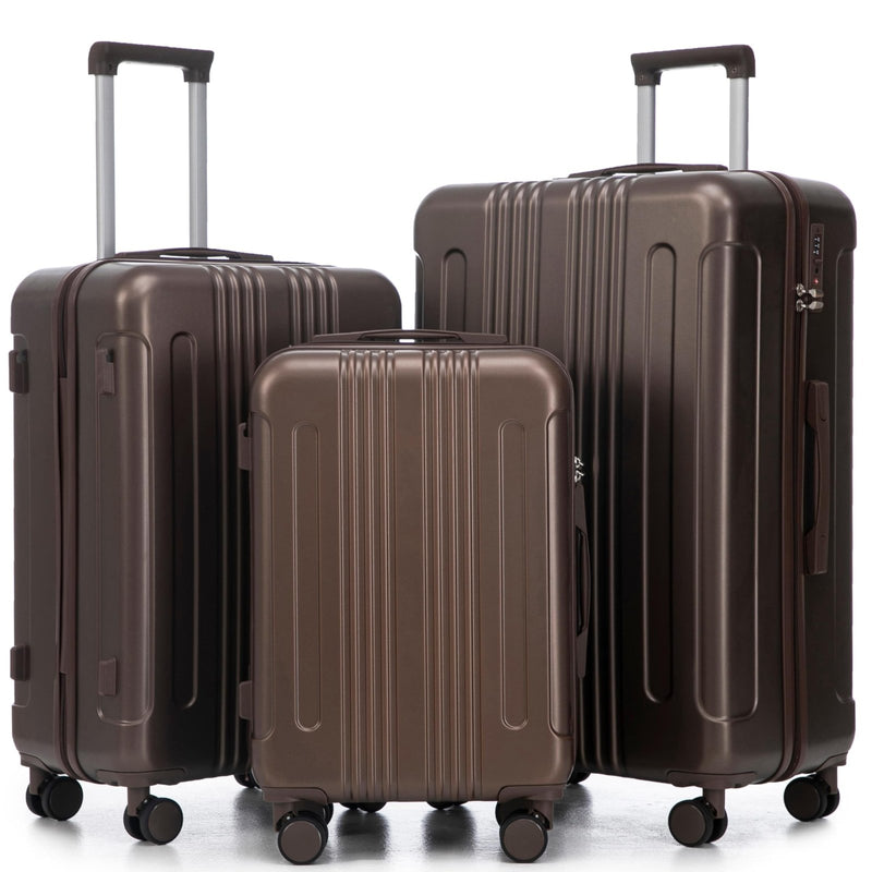 Merax 3 pcs/set in ABS Spinner Wheel Luggage Set, Carry on Suitcase