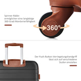 Merax 3 Piece ABS Hardshell Luggage Sets Spinner Wheel Suitcase TSA Lock Suit Case