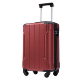 Merax Carry - On Luggage 22x14x9 airline approved, Hardshell ABS Suitcase with Spinner Wheels, TSA Lock, Lightweight Durable 20 Inch Travel Luggage for Men Women(Red)
