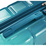 Merax Hard Shell Luggage Set 3 Piece Spinner Suitcase with Usb Airline Approved Carry On 20 Inch ABS+PC Suitcase Side Hook Luggage Lightweight Checked Baggage set, Gradient Aqua, 20"+ 24"+ 28"