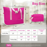 Merax Hardshell Luggage Sets 6 Piece with 2 Bags,Carry on Suitcase with Handle Password Lock Double Spinner Wheels, Lightweight 16"+20"+24"+28" Luggages, Hot Pink
