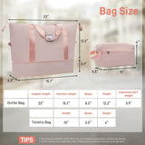 Merax Hardshell Luggage Sets 6 Piece with 2 Bags,Carry on Suitcase with Handle Password Lock Double Spinner Wheels, Lightweight 16"+20"+24"+28" Luggages, Light Pink