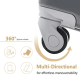 Merax Luggage Set 3 Piece, 20 Inch Carry on Spinner Suitcase with Corner Guards, Lightweight Durable, Airline Approved for Business or Weekend Travel