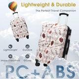 Merax Luggage Set 3 Piece Expandable Hardshell Suitcases with Spinner Wheels TSA Lock Lightweight Glossy Carry On Checked Travel Luggage 20/24/28