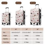 Merax Luggage Set 3 Piece Expandable Hardshell Suitcases with Spinner Wheels TSA Lock Lightweight Glossy Carry On Checked Travel Luggage 20/24/28