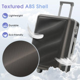 Merax Luggage Set 3 Piece, Hardshell ABS Suitcases with Spinner Wheels, Lightweight Durable TSA Approved Carry - on & Checked Luggage for Travel (20"/24"/28")