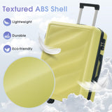 Merax Luggage Set 3 Piece, Lightweight Durable ABS Suitcases with Spinner Wheels and TSA Lock, Carry - on & Checked Travel Luggage