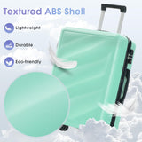 Merax Luggage Set 3 Piece, Lightweight Durable ABS Suitcases with Spinner Wheels and TSA Lock, Carry - on & Checked Travel Luggage