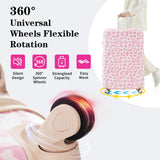 Merax Luggage Set Carry On Luggage with TSA Lock Hard Shell Suitcases & Travel Bag Dual Spinner Wheels Lightweight Durable Travel Set (Pink Leopard, 3 PC(20+24+28))