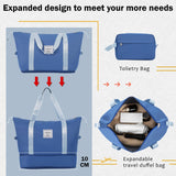 Merax Luggage Sets 2 Piece Suitcase Set, Hardshell 20 IN & 24 IN Suitcase Set with Duffel Bag, Travel Suitcases with Spinner Wheels and TSA Lock(Blue)