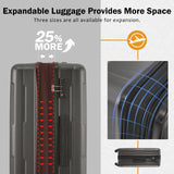 Merax Luggage Sets 20/28 Inch Suitcase Sets with TSA Lock Hardshell Luggage with Bags
