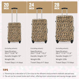 Merax Luggage Sets 3 Piece, Hardside Expandable Suitcase Set with Spinner Wheels, Lightweight Leopard 20+24+28 IN Suitcase with Carry on Luggage, Leopard Brown