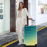 Merax Luggage Sets 3 Piece, Hardside Expandable Suitcase Set with Spinner Wheels, Lightweight Multicolor 20+24+28 IN Suitcase with Carry on Luggage, Green and Yellow