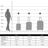 Merax Luggage Sets 3 Piece Suitcase Set 20/24/28,Carry on Luggage Airline Approved,Hard Case with Spinner Wheels,Pink