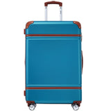 Merax Luggage Sets, Hardshell Luggage Sets 4 Pieces 20"+24"+28" Luggages and Cosmetic Case Spinner Suitcase with TSA Lock Lightweight, Blue