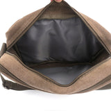 Messenger Bag for Men Canvas Shoulder Women Canvas Handbag Crossbody Shoulder Bag for Tablet Work Bag Travel Purse Tons of Pockets Coffee