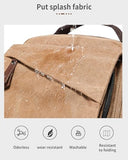 Messenger Bag for Men Small Sling Crossbody Backpack for Men Women Canvas Strap Backpack for Working Hiking Cycling Travel, Khaki