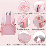 Mfikaryi Kids Girls Backpack with Lunch Box Cute Girls Bookbag for School Backpack Lunch Box Combo