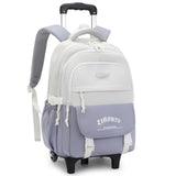 Mfikaryi Rolling Backpack,Backpack with Wheels for Boys,Capacity Wheeled Bookbag for School,Roller Backpack