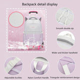 Mfikaryi Rolling Backpack,Backpack with Wheels for Boys,Capacity Wheeled Bookbag for School,Roller Backpack