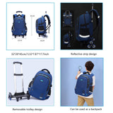 Mfikaryi Solid Color Elemetary Rolling Backpack,Camo Prints Kids Wheeled School BookBag,Backpack with wheels for boys