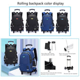 Mfikaryi Solid Color Elemetary Rolling Backpack,Camo Prints Kids Wheeled School BookBag,Backpack with wheels for boys