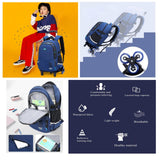 Mfikaryi Solid Color Elemetary Rolling Backpack,Camo Prints Kids Wheeled School BookBag,Backpack with wheels for boys