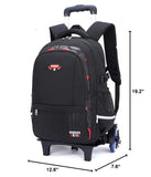 Mfikaryi Solid Color Elemetary Rolling Backpack,Camo Prints Kids Wheeled School BookBag,Backpack with wheels for boys