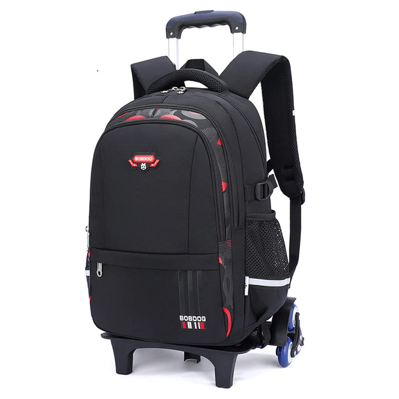 Mfikaryi Solid Color Elemetary Rolling Backpack,Camo Prints Kids Wheeled School BookBag,Backpack with wheels for boys