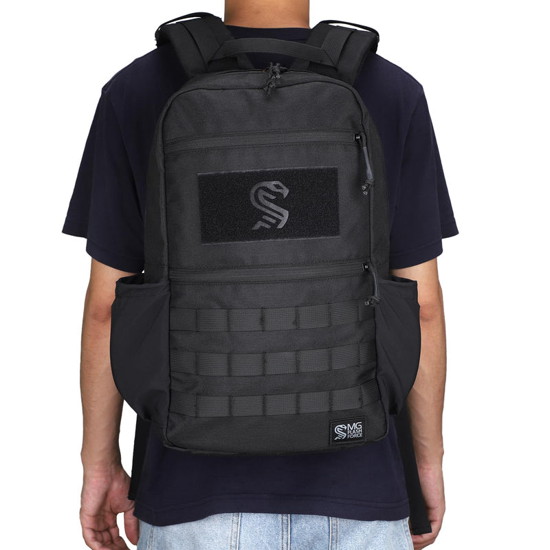 MGFLASHFORCE Small Military Tactical Backpack, Molle Army Pack Daypack, Laptop Compartment, 18L