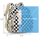 mibasies Corduroy Toddler Backpack for Boys 2 - 4: Little Kids Backpacks for Preschool Prek Daycare - Cute 12 Inch Bookbag - Black Checkered