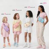 mibasies Easter Gifts for Kids Girls, Initial Fanny Pack, Birthday Gifts for 4 5 6 7 8 9 10 11 12 13 Teen Girl - Cute Personalized Trend Stuff - Cream A