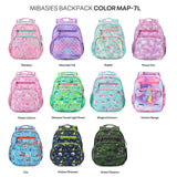 mibasies Toddler Backpack for Girls 2 - 4: Cute Kids Backpacks for Girls - Preschool Kindergarten Backpack - Rainbow Pink