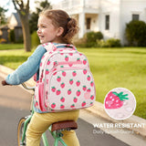 mibasies Toddler Backpacks for Girls 2 - 4: Little Kid Bookbag for Preschool Prek Daycare Strawberry Pink