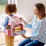 mibasies Toddler Backpacks for Girls 2 - 4: Little Kid Bookbag for Preschool Prek Daycare Strawberry Pink
