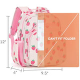 mibasies Toddler Backpacks for Girls 2 - 4: Little Kid Bookbag for Preschool Prek Daycare Strawberry Pink