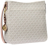 Michael Kors Jet Set Large Messenger Bag, Gold - Tone Hardware/Vanilla/Soft Pink
