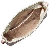 Michael Kors Jet Set Large Messenger Bag, Gold - Tone Hardware/Vanilla/Soft Pink