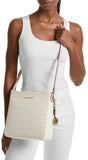 Michael Kors Jet Set Large Messenger Bag, Gold - Tone Hardware/Vanilla/Soft Pink