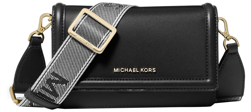 Michael Kors Jet Set Small Phone Crossbody Bag, Gold - Tone Hardware/Black