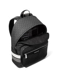 Michael Kors Malone Backpack, Silver - Tone Hardware/Storm Signature Stripe