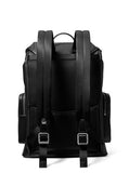 Michael Kors Men's City Buckle Backpack, Silver Tone-Hardware/Black