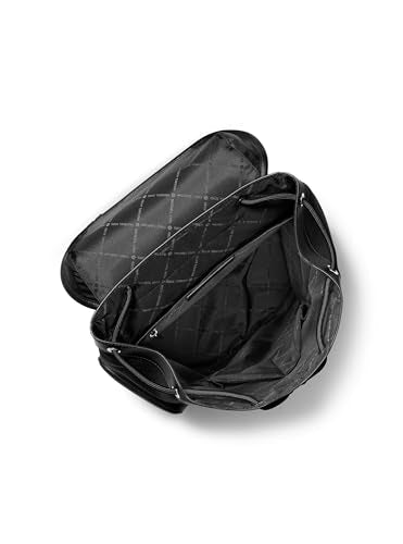 Michael Kors Men's City Buckle Backpack, Silver Tone-Hardware/Black