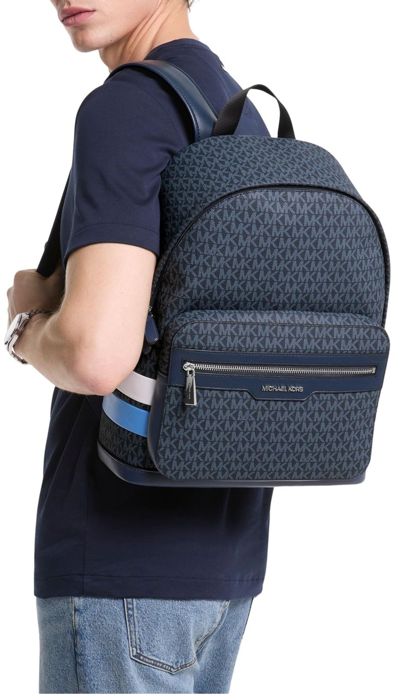Michael Kors Men's Malone Backpack, Blue Multi, One Size