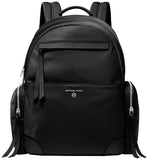 Michael Kors Prescott Large Backpack, Silver - Tone Hardware/Nylon/Black, One Size